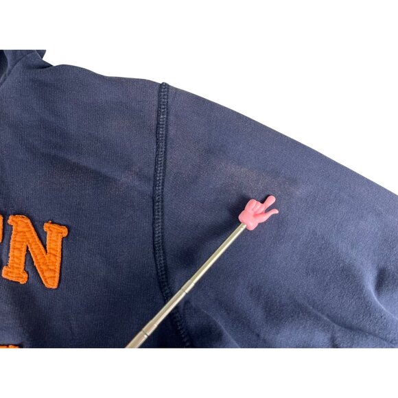 Auburn University Tigers Sweatshirt Men's M Blue Orange Distressed Embroidered - Picture 7 of 15